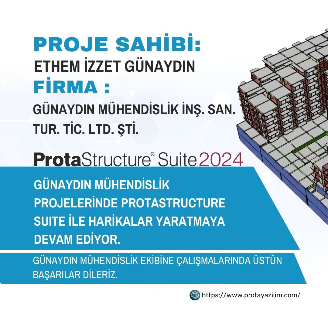 ProtaYazilim's tweet image. 🏗 Etem İzzet Günaydın, #ProtaStructure Suite ile mühendislik projelerinde yeni zirvelere ulaşıyor! Betonarme kirişli sistem ve #Tbdy2018 ile analiz ve tasarımda öncü. Teşekkürler Günaydın Mühendislik! Başarılarınızın devamını dileriz.
#MühendislikYenilikleri 🎉💯