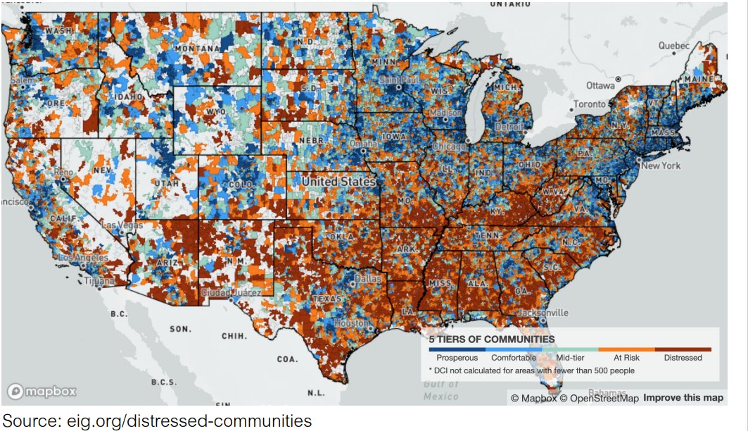 Interesting webinar by @grete_rural on Bidenomics & regional inequality discussing which types of regions will benefit from recent US place-based policies. Most are industrial policy 'boosters', far less being spent on building assets in left-behind places. Well worth a listen👇