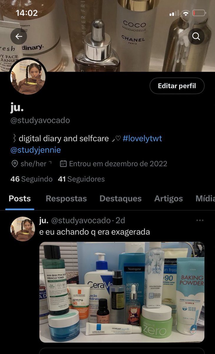 studyavocado's tweet image. pareço ser a dona do meu perfil? 😎