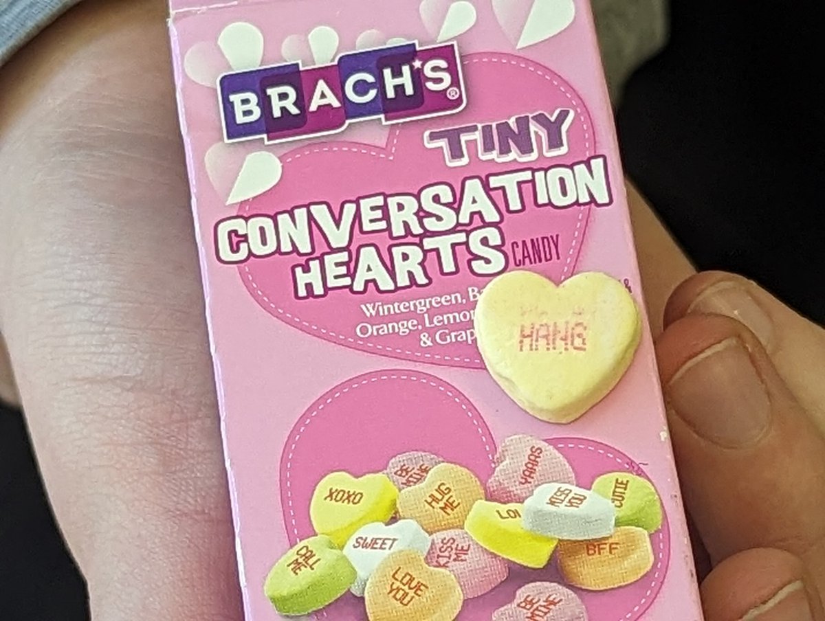Fire_Pony's tweet photo. Wow, @BrachsCandy I know 2024 has been rough already, but isn't this a little dark for Valentine's Day heart? https://t.co/fbs1Ork7lR