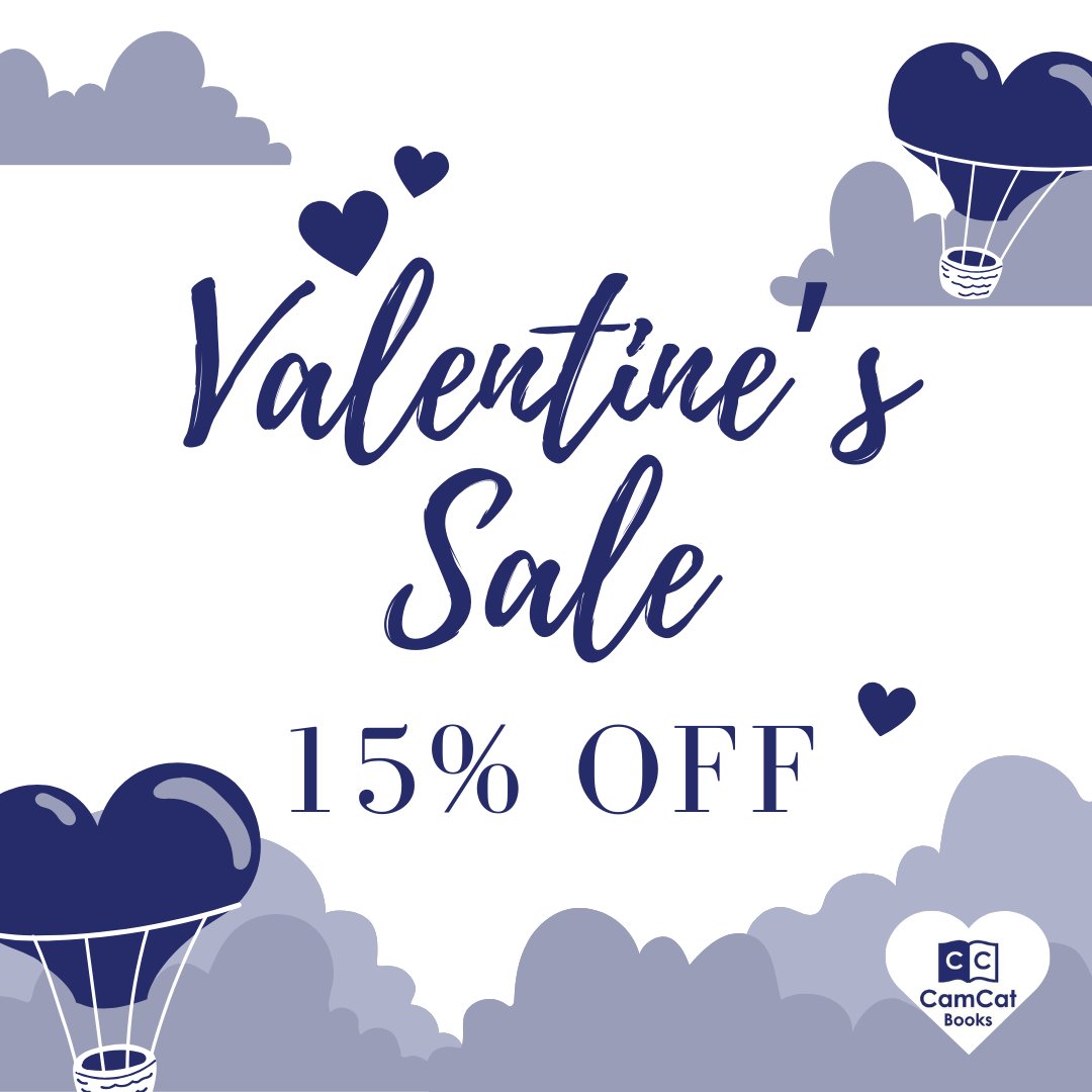 There's still plenty of time to shop our Valentine's Day Sale! Take 15% off all of our books (including pre-orders) at CamCatBooks.com! Sale ends February 18th!