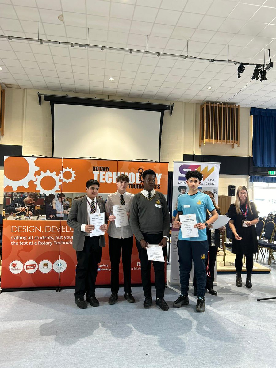 Demonstrating excellence.. two groups placing 3rd out of numerous schools in Leicestershire at the Rotary competition today! Well done for all taking part!