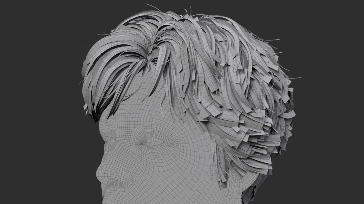New real-time polygon card Pixie hairstyle added to the ScanStore :)