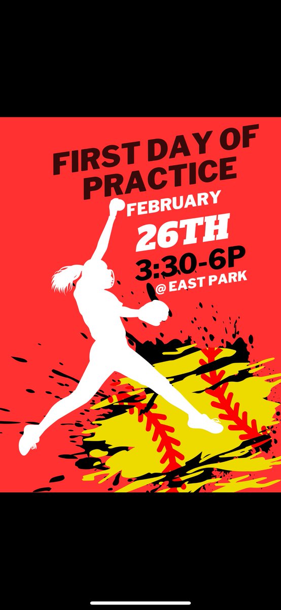🥎🥎🥎 FIRST DAY IS COMING 🥎🥎🥎

Make sure you have concussion test completed/passed, physical turned in with the office &amp; driving waiver signed and on file before the 1st day of practice! Can’t wait to see you all out there! Time to get to work!