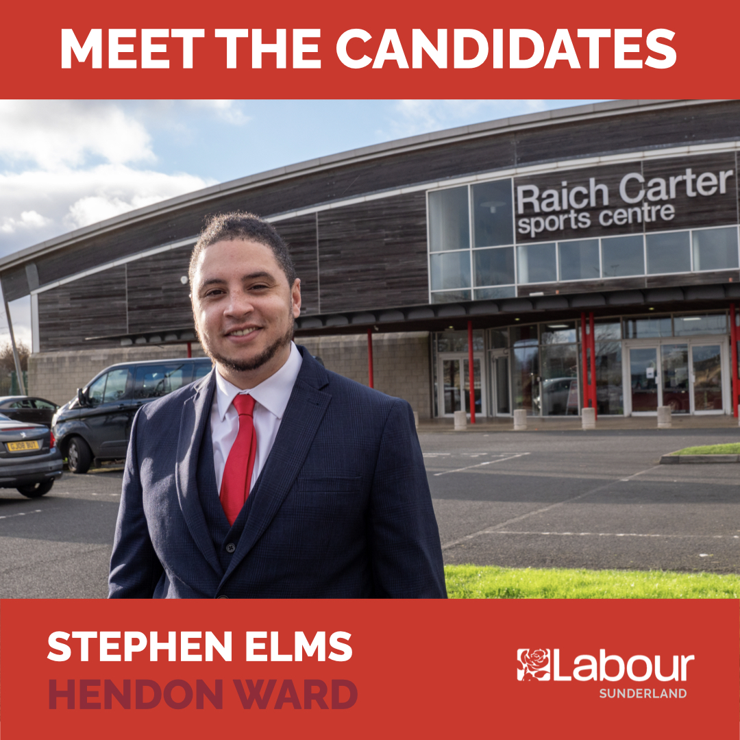 Introducing our candidate for Hendon Ward, @StephenLElms! 🌹 We caught up with him to hear why he is standing to represent the community and what inspired him to join the #Labour Party… facebook.com/SunderlandLab