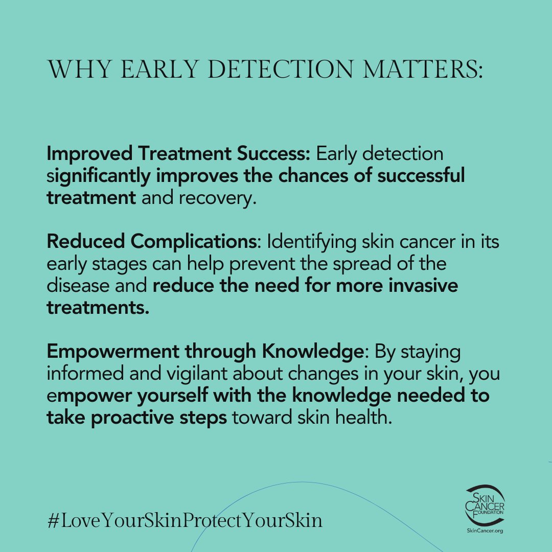 SkinCancerOrg's tweet image. Skin love: Early Detection Saves Lives

Skin cancer in people of color is often diagnosed at a more advanced stage, leading to increased complications and reduced treatment success. 

Keep your skin safe with these prevention tips. To learn more visit: skincancer.org/skin-cancer-in…
