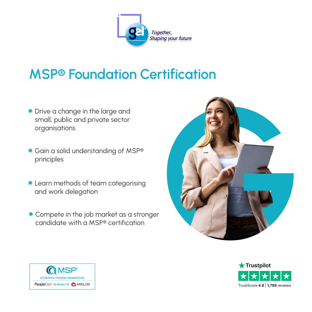 Ready to take your programme management skills to the next level? Dive into the world of MSP® and gain the expertise you need to lead with confidence and drive success. Enrol now and embark on your journey to become certified - globaledulink.co.uk/course/msp-fou…

#MSP
