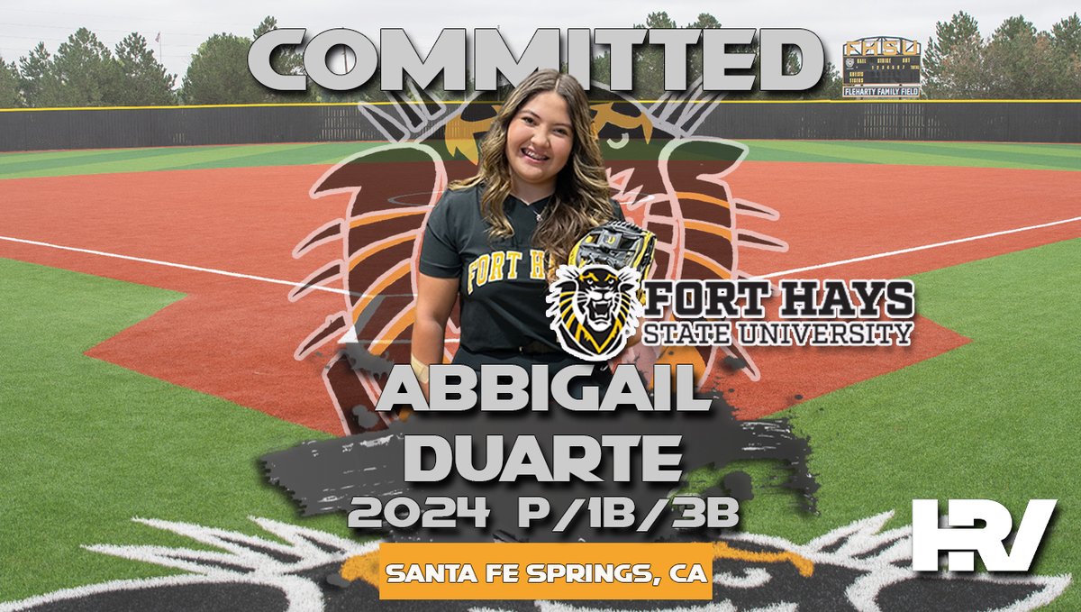 Congratulations Abbigail Duarte for Committing to Fort Hays State University @FHSU_Softball #Softball #softballlife #ncaa #recruiting #collegesoftball #travelsoftball #fastpitch