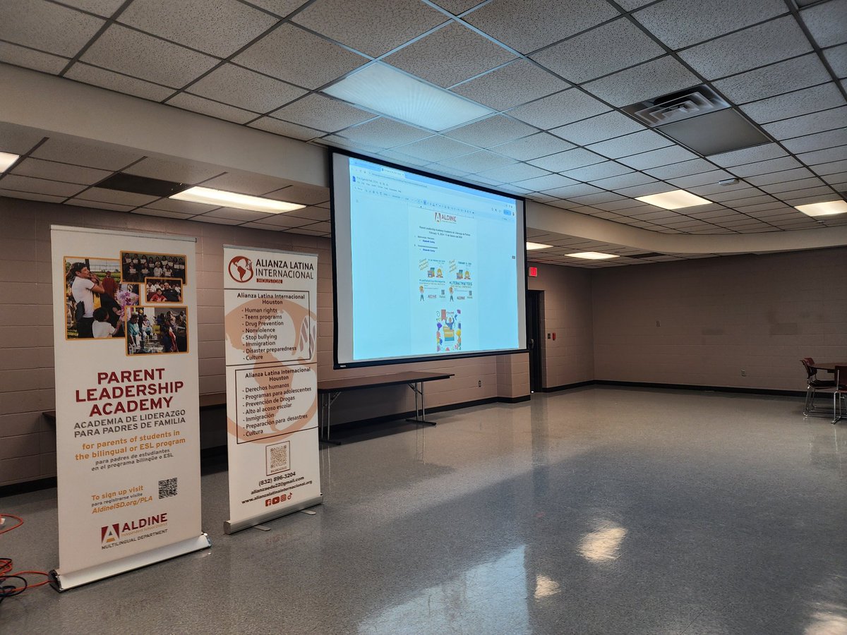 Ely__Godoy's tweet photo. Parent Leadership Academy in session this morning, Diversity &amp; Legal Rights. Our parents learning about their legal rights. @AldineISD @drgoffney @DrFavy @DrZelayaSpeaks @delgadong94 @Aldine_Bil_ESL @MariaRe53304919 #ParentsLeadingOtherParents #SusDerechos #PLA #MyAldine https://t.co/IFyp2YyUPs