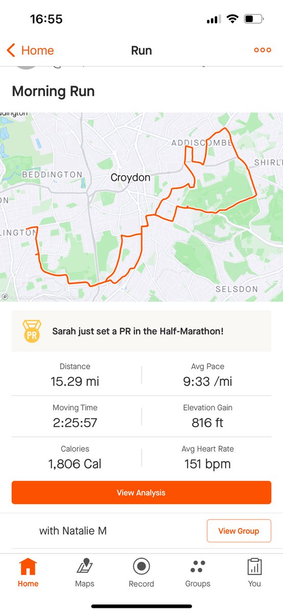 natmartlew's tweet photo. Longest training run so far … nice to do it with some company! #MND 

https://t.co/JDLKR4KEtt https://t.co/uftWlmzA8N