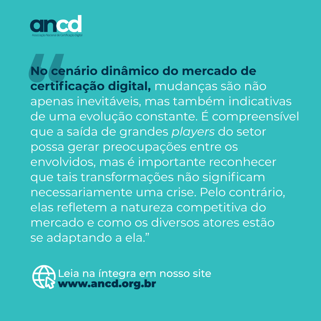 ancd_oficial's tweet photo. 💡Confira nosso editorial sobre o mercado de de #certificaçãodigital: https://t.co/GKryOusN2I https://t.co/pEp7GDlhBd