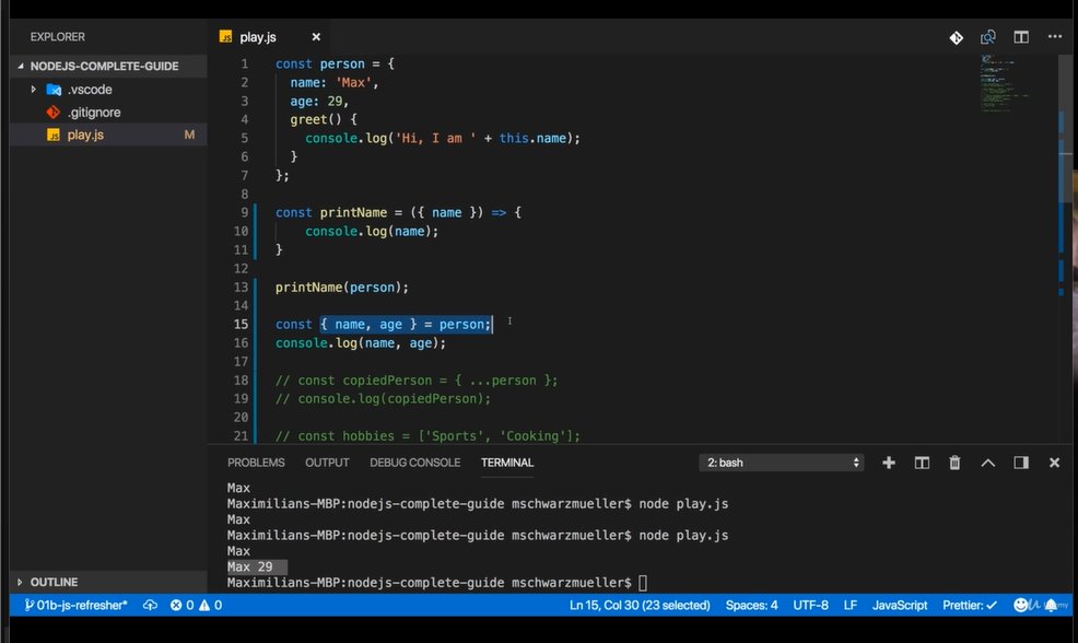 FaranazAnnigeri's tweet photo. 🚀 #Day13 of #100DaysOfCode I started learning Nodejs From @academind_real 
01 -Indroduction
     -What is Nodejs
02 - JavaScript Refresher
     - Var,let,const
     - Array objects
     - Arrow function
     - Constructing &amp; Destructing Objects
     -Callback,Promise,async await https://t.co/CIFKHqNNxo