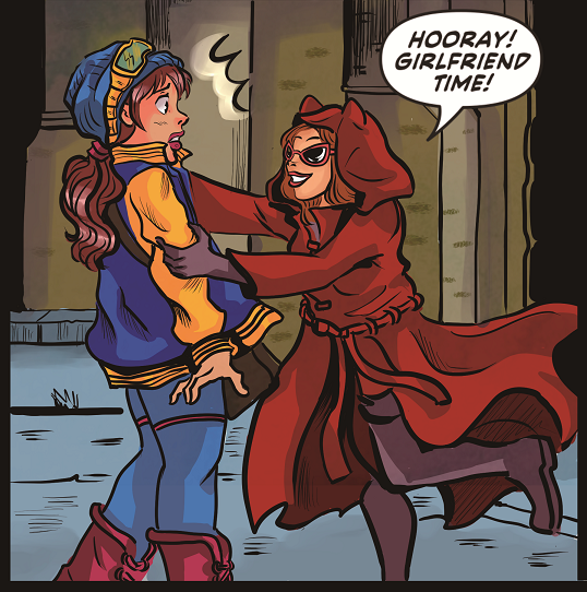 VeryBigComics's tweet photo. @ComicUno @Kickstarter GAMER GIRL &amp; VIXEN, our LGBTQ+ super-villain romance comic sees our two sweethearts meet Tyrannosaurus Regina, the Beyoncé of Crime and get up to new costumed super-crime capers! #gamergirlandvixen Thanks for the consideration and support 💖 #indiecomics 

https://t.co/rWZefRNyhf https://t.co/KqGnGD25P1