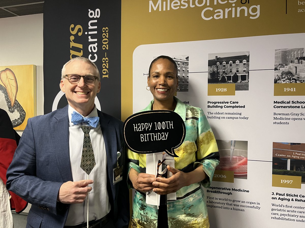 Our @AtriumHealthWFB teammates organized a centennial fair that walked us through changes in care delivery, education & research. Thank you to our teams for outstanding work as we strive to be the national leader for health, learning & community. Here’s to the next 100 years!