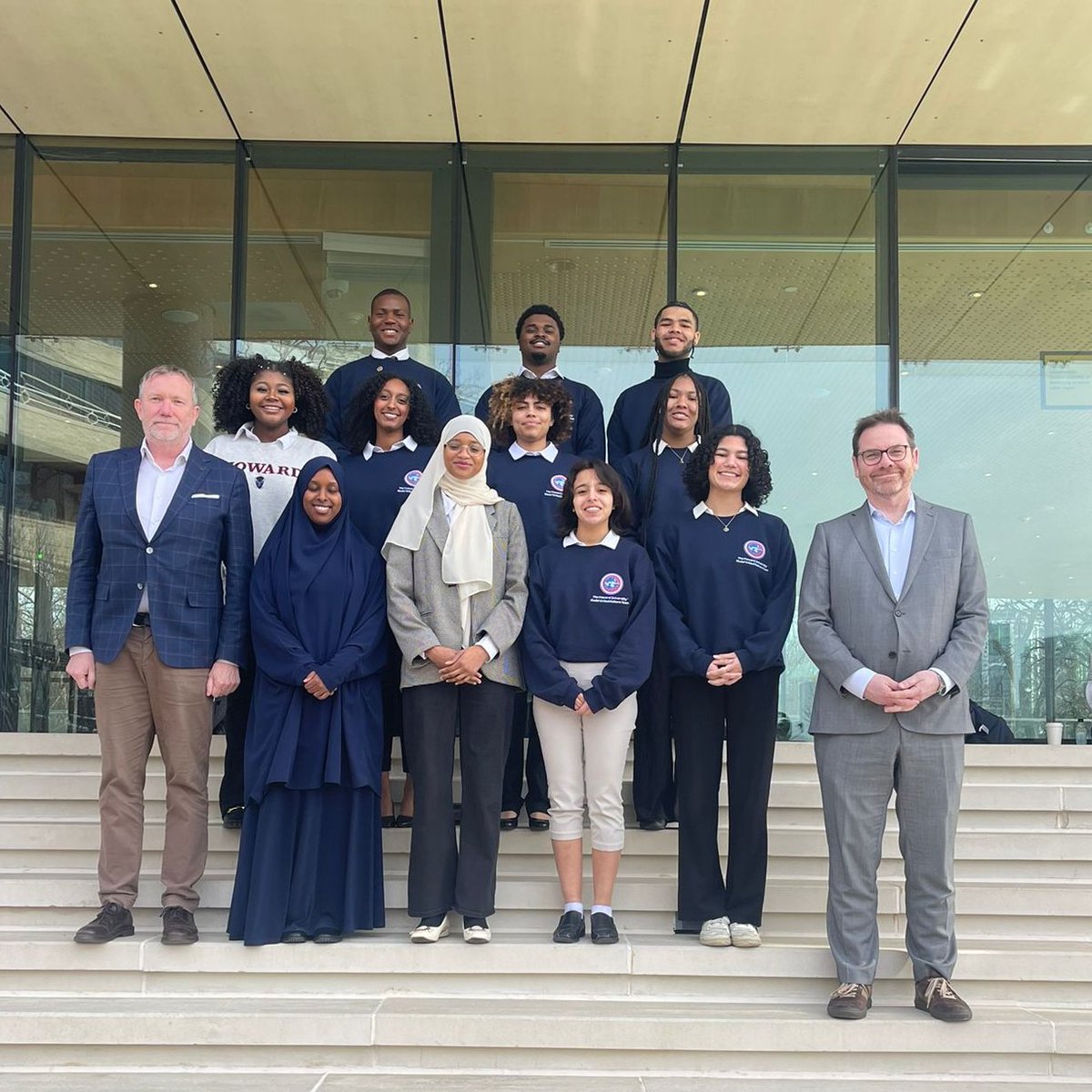 IcelandInUS's tweet photo. This group of students from @HowardU came to see us in the Embassy in preparation for the 39th annual International Model NATO Conference to be held in #Washington 15-18 February. They are representing 🇮🇸 in the simulation exercise of #NATO proceedings. Good luck! https://t.co/EXla5l07r6
