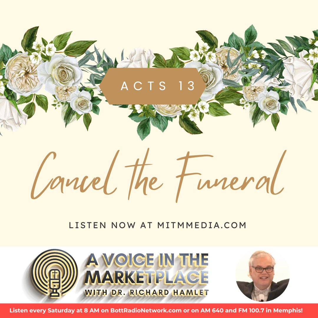 Ministry in the Marketplace (@mitmmedia) on Twitter photo Every human except one experiences spiritual corruption. Jesus alone was incorruptible so He would be an acceptable sacrifice for our sins. <a href="/RichardHamlet/">Richard Hamlet</a> explained on last week's show, "Cancel the Funeral." Listen: shorturl.at/jmrV1
.
#ChristianRadio #RadioShow #atonement Every human except one experiences spiritual corruption. Jesus alone was incorruptible so He would be an acceptable sacrifice for our sins. <a href="/RichardHamlet/">Richard Hamlet</a> explained on last week's show, "Cancel the Funeral." Listen: shorturl.at/jmrV1
.
#ChristianRadio #RadioShow #atonement