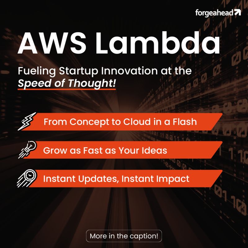 forgeaheadio's tweet photo. Build faster, smarter with AWS Lambda! 

This serverless tech lets your startup iterate &amp; scale at warp speed. 

Goodbye dev headaches, hello future!

#Innovate #Startup #ServerlessSolutions #AWSLambda #AWS #TechStrategy #tech https://t.co/kNvlnEr8Vj