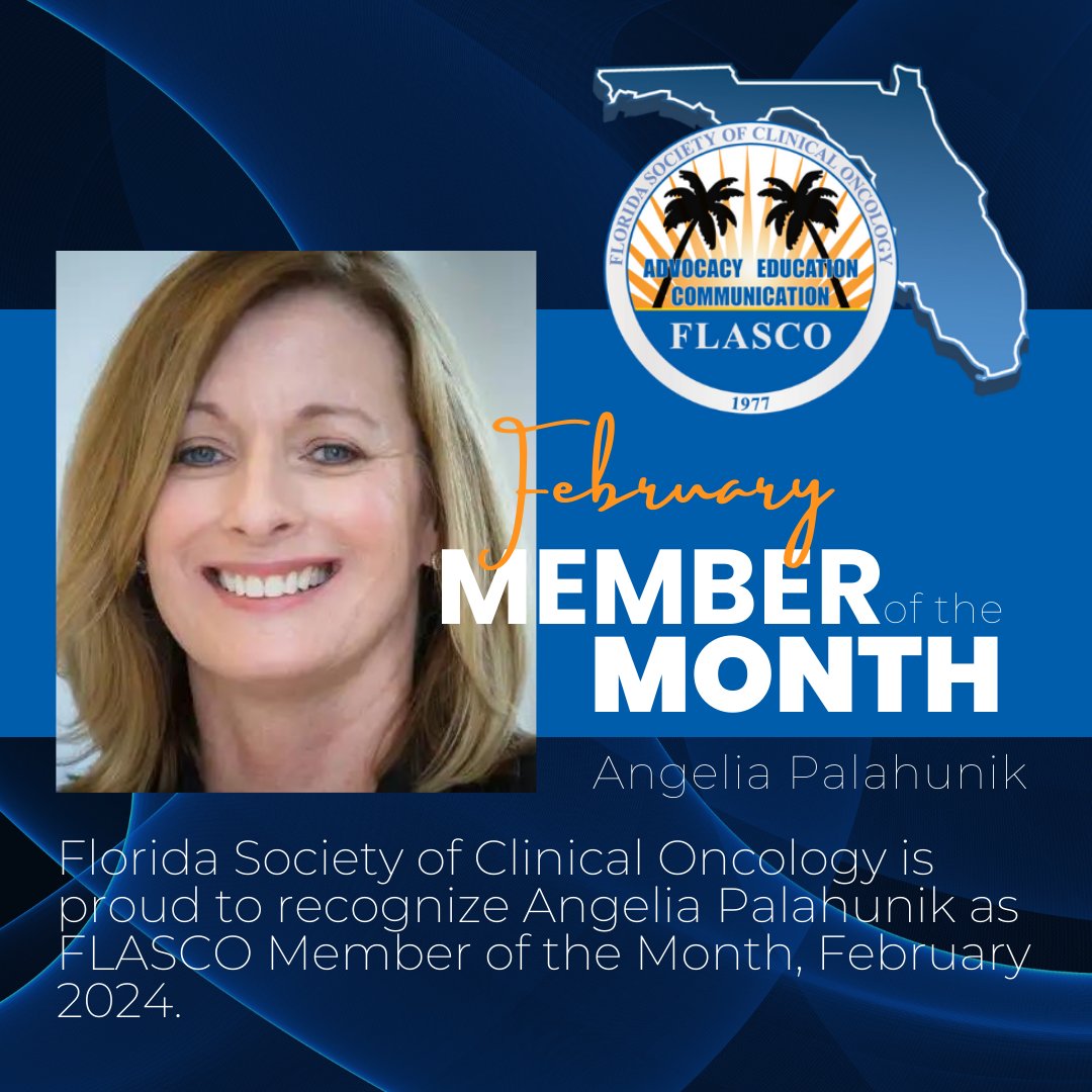 February #MemberoftheMonth🎉

Angelia has been a FLASCO member for nearly 8 years and has been instrumental in establishing the Professional Partnership with FLASCO and the Anderson Family Cancer institute, Jupiter Medical Center. 

Congratulations, Angelia! 

#FLASCOCommunity
