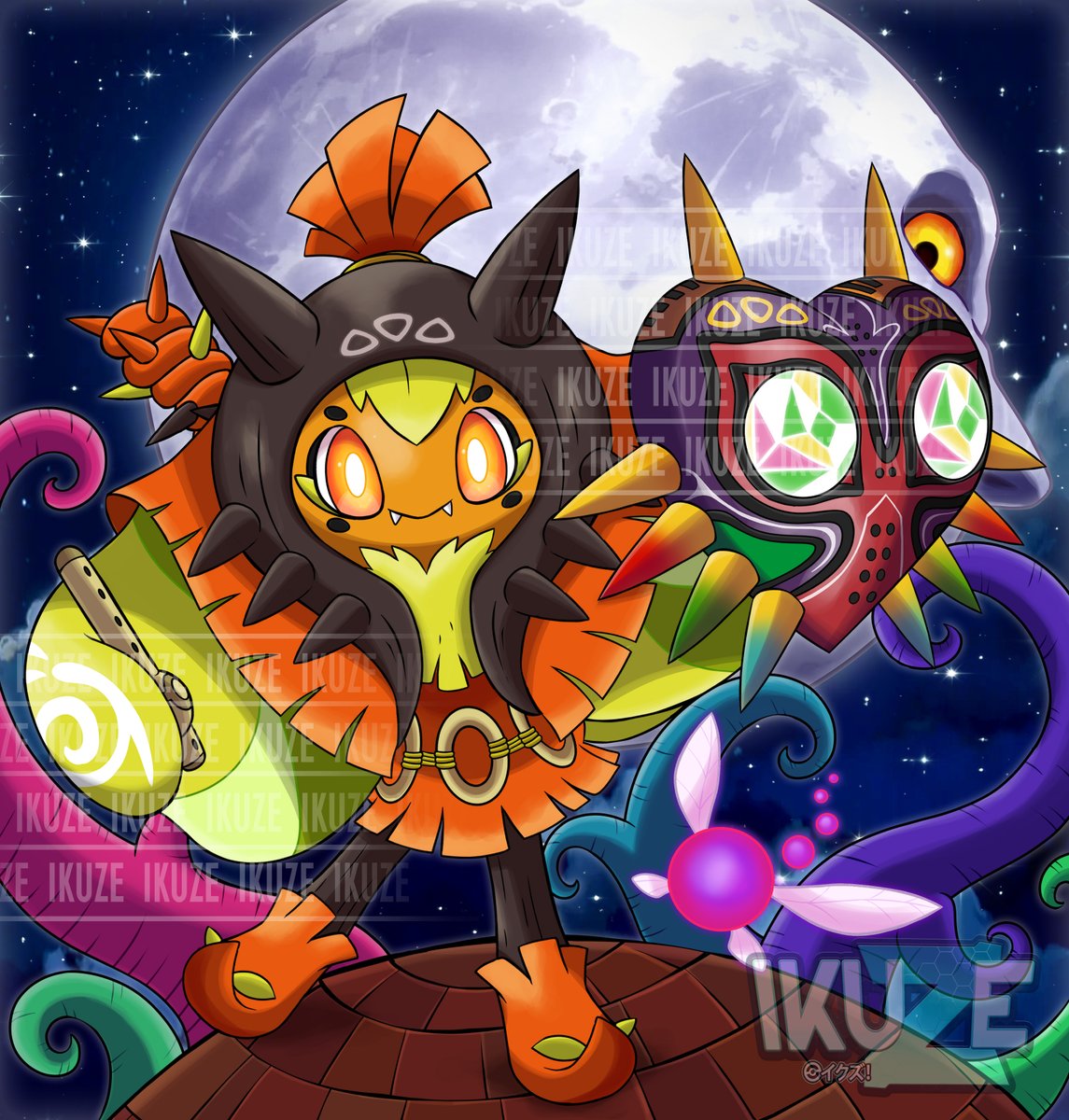 fergon_da_'s tweet photo. #ogerpon #pokemon #zelda #majorasmask https://t.co/3aEPxObX04