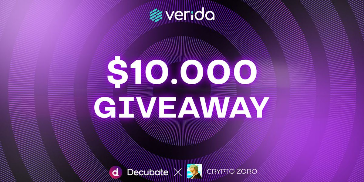 🎁🎁EFSANE ÇEKİLİŞ 1000$🎁🎁

Decubate üzerinden çıkacak $VDA projesinden 10 kişiye 1000$'lık ÜCRETSİZ çekiliş.

Şartlar Basit⬇️
📌Takip: <a href="/decubate/">Decubate</a> ve <a href="/Verida_io/">Verida 💜</a> 
📌1 Arkadaşını Etiketle
📌RT ve FAV❤️

10x yaparsa 10.000$ (300.000TL)🔥
Ücretleri Ödendi, Sıfırdan Sermaye Şansı🔥