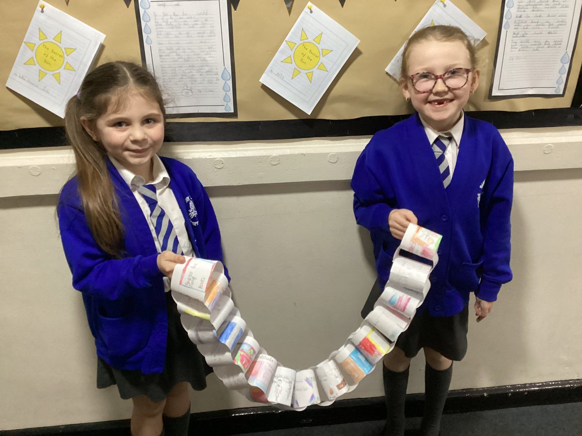 Every day this week for morning challenge we have completed a gratitude journal to show our appreciation of the people, experiences and things in our life. We also made a kindness pledge everyday. We have turned these into paper chains to display @sunnybankschool #myvoicematters