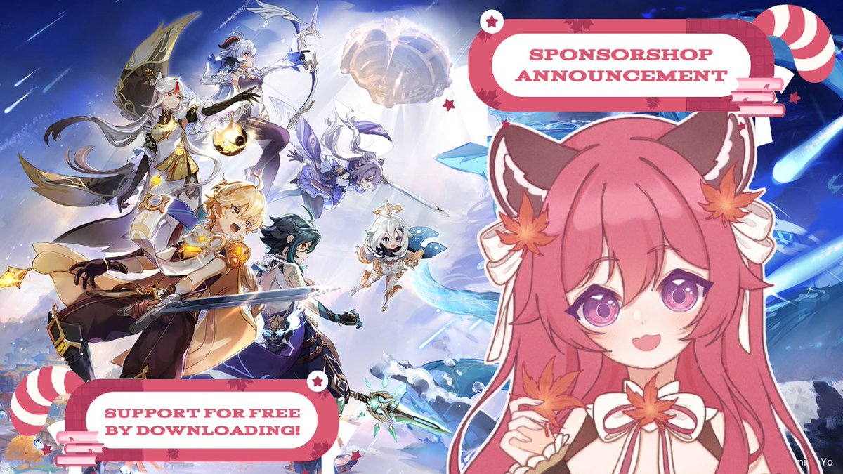 maplemaybealt's tweet photo. 🍁Sponsorship Announcement!🍁

I'm teaming up with one of my favorite games, Genshin Impact! It's filled with amazing character, compulsive story, and an addictive combat style.

Interested? Start playing today! ⬇️ https://t.co/YYNnqFCsam