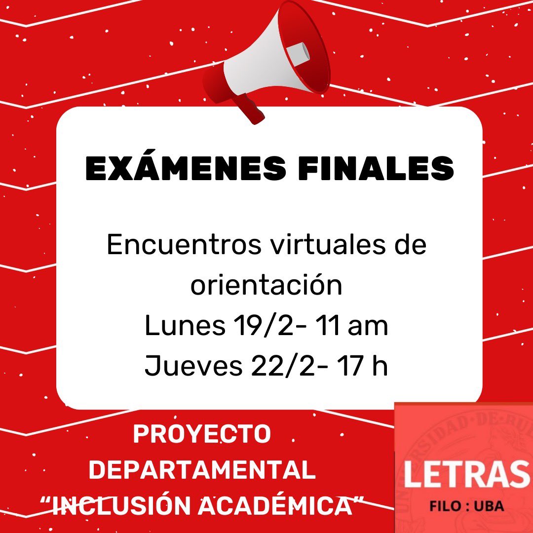 Departamento de Letras (UBA) tweet media