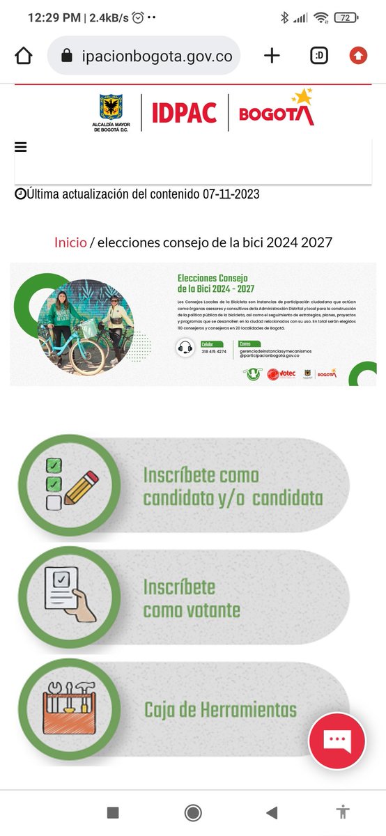 historico.participacionbogota.gov.co/elecciones-con… Hasta mañana pueden inscribirse como candidatos o votantes ! 🏃‍♀️🏃🏃‍♀️🏃🏃‍♀️🚴‍♀️🚴🚴‍♀️🚴🚴‍♀️🚴🚵‍♀️🚵🚵🚵‍♀️🚵🚵‍♀️🚵