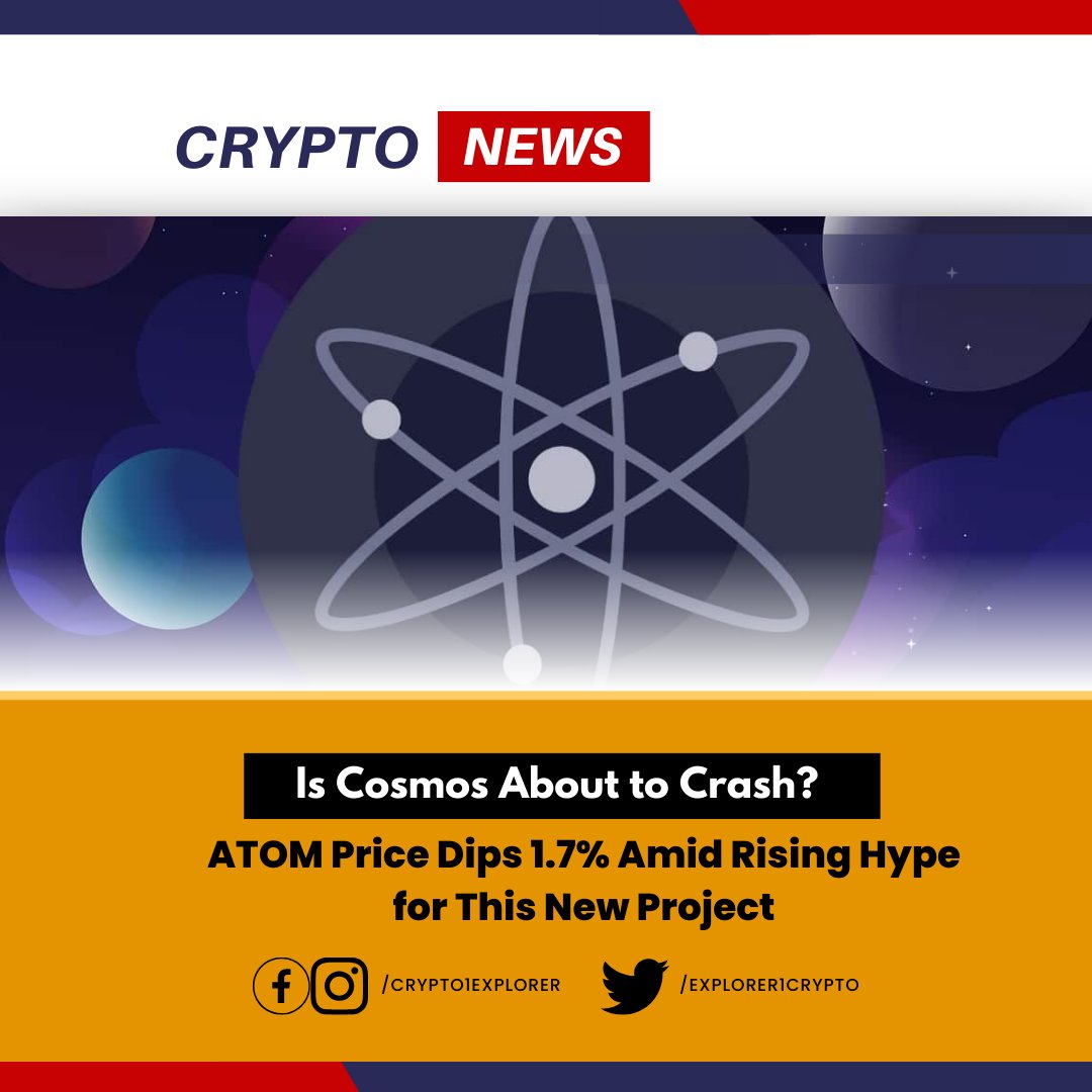 Explorer1Crypto's tweet image. Crypto News 
Cosmos (ATOM) has fallen 1.7% in the past 24 hours.

tinyurl.com/yc25cwbu
#Zendaya #XMen97 #MathematicalPlaces #recession #Rishession #RedDwarf
