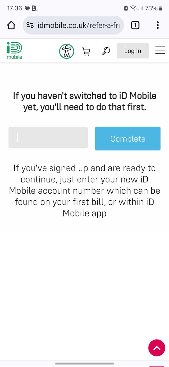 KWeatherzz's tweet photo. @iD_Mobile_UK hi there, I'm trying to claim the Curry's giftcard reward from having switched to iD Mobile due to a friends referral. However no matter what number I type in the box, the 'complete' button will not work....? https://t.co/46XISmIPp0