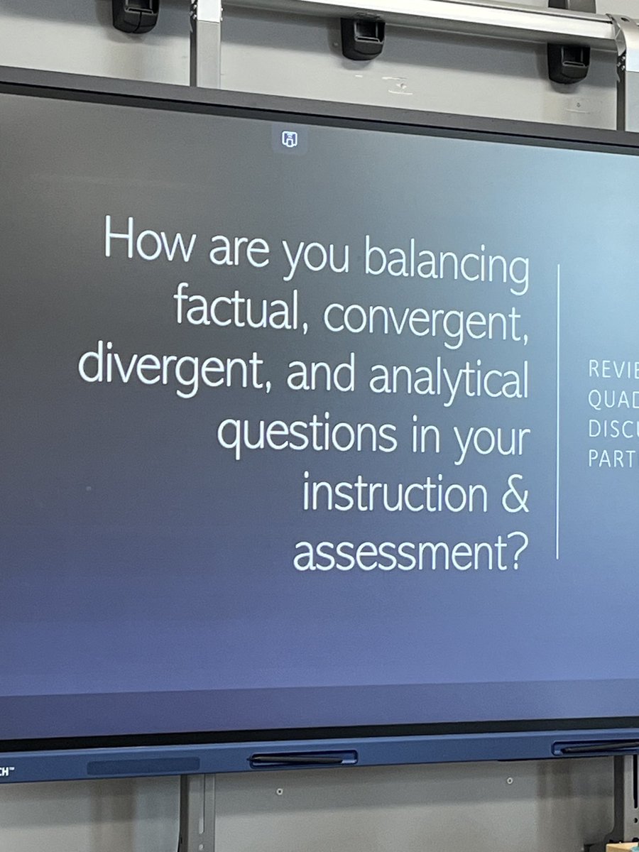 kremerjb16's tweet photo. Are you balancing these four questions types? #AAGV https://t.co/Cwt01xfNOH