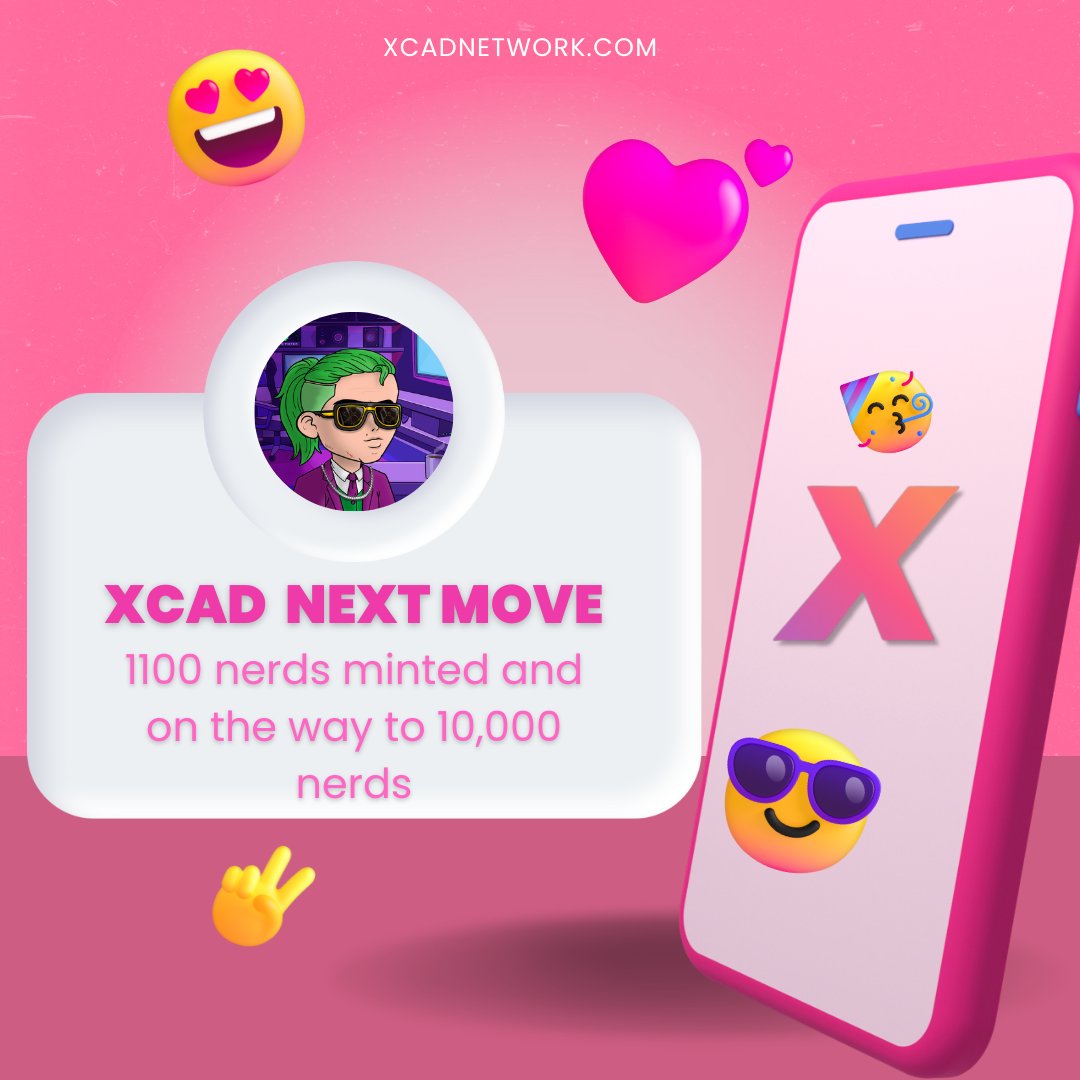 Britlee007's tweet image. My goodness we minting with the speed of light, welcome to the new owners 

Let’s go @XcademyOfficial

On the way to 10,000 nerd

#XCAD $XCAD  #NerdArmy #NFT #NFTs #NFTCommunity #NFTGiveaway #BNB #Watch2Earn $PLAY