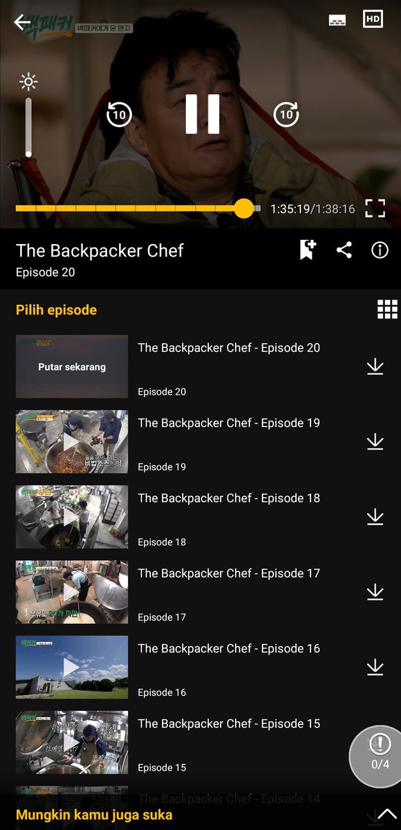 selesai namatin #TheBackpackerChef apa lagi ya variety show tema masak masak yg seruu