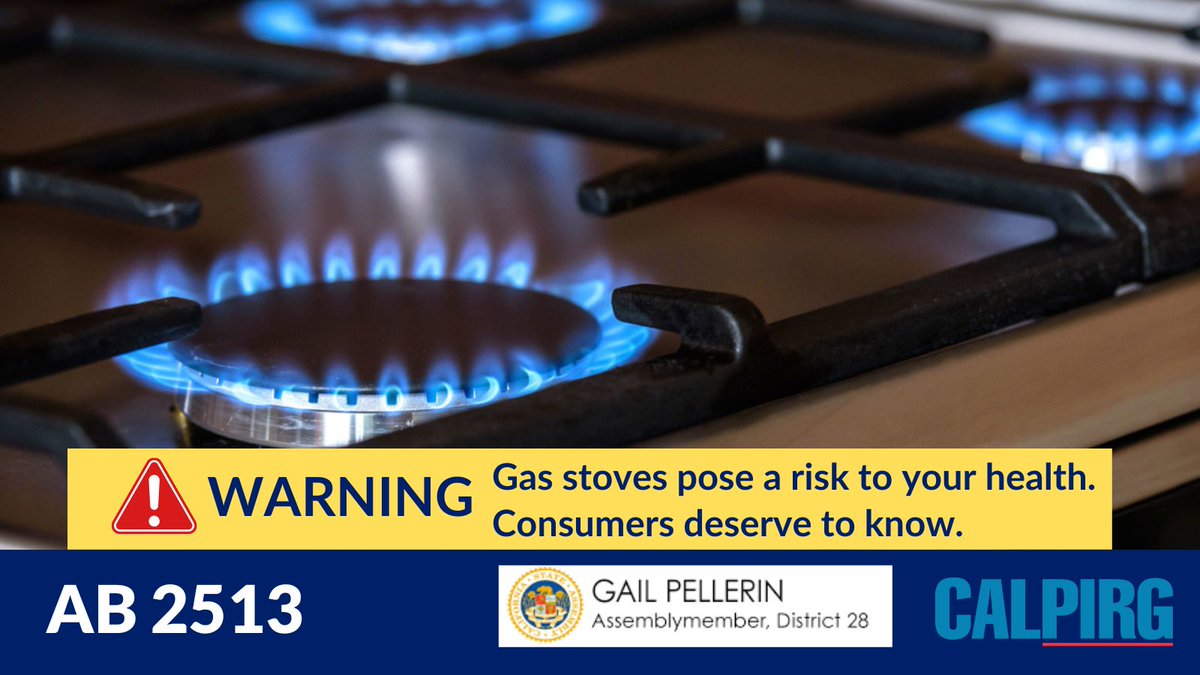 CALPIRG (@calpirg) on Twitter photo Consumers deserve the truth when it comes to the dangers of cooking with gas stoves. Thank you <a href="/AsmGailPellerin/">Assemblymember Gail Pellerin</a> for introducing legislation to require warning labels on gas stoves, so consumers can make informed purchasing decisions for their family pirg.org/california/med… Consumers deserve the truth when it comes to the dangers of cooking with gas stoves. Thank you <a href="/AsmGailPellerin/">Assemblymember Gail Pellerin</a> for introducing legislation to require warning labels on gas stoves, so consumers can make informed purchasing decisions for their family pirg.org/california/med…