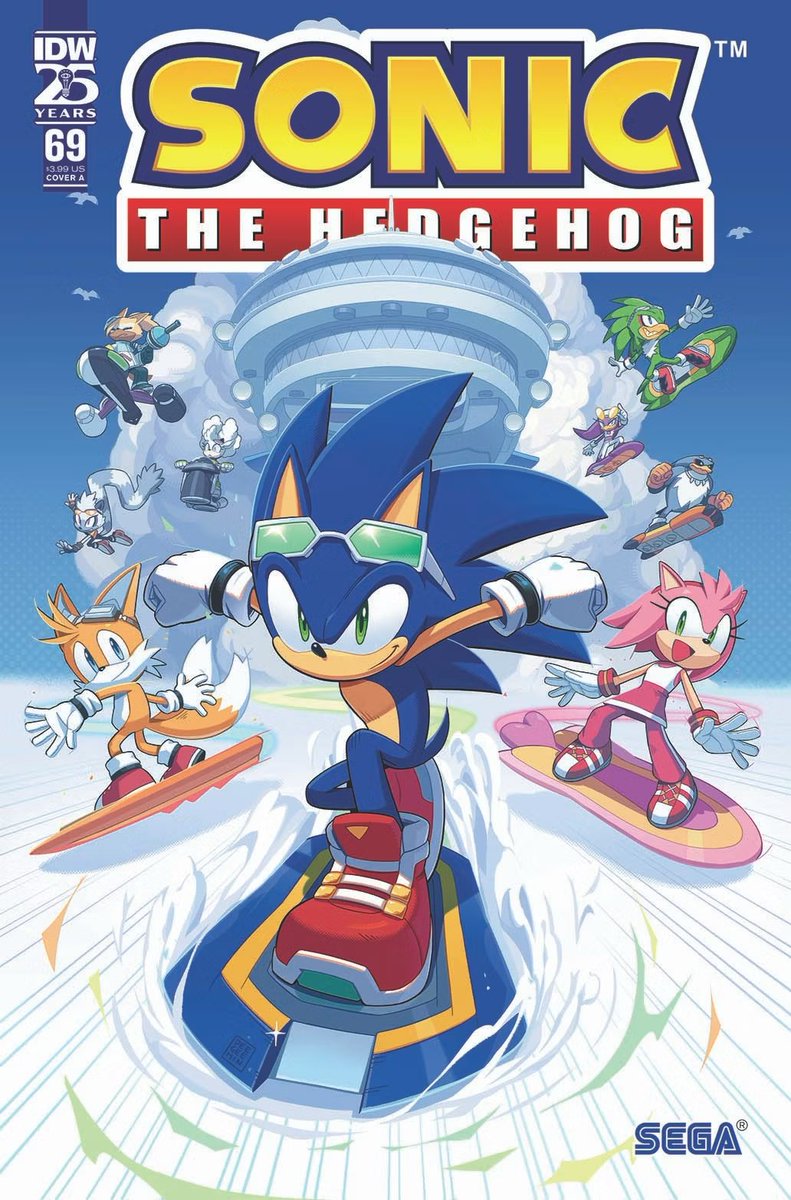 Sonic the Hedgehog #69, Cover A by @deegeemin #IDWSonic #Sonic #SonicTheHedgehog