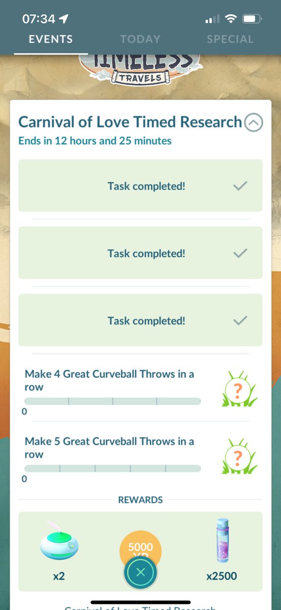 Owlsaur's tweet photo. iโm not sure what my problem is but iโm having the hardest time completing this research ๐ฅฒ
#PokemonGo #Pokemon #PokemonGoApp #GreatThrows #PokemonGoHi #GottaCatchEmCall #Niantic https://t.co/4v1rV5AdCI