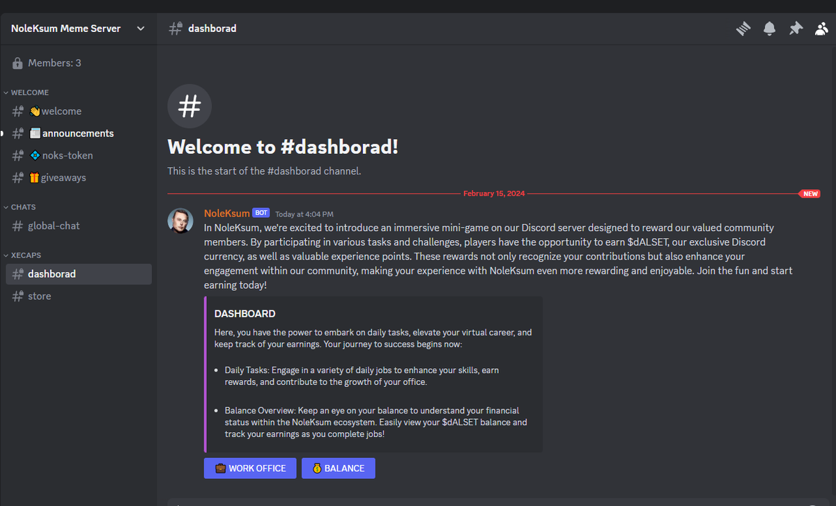 NoleksumSol's tweet photo. Attention, NoleKsum community!

Exciting news awaits: the NoleKsum server is edging closer to its grand unveiling! While the Discord game remains a work in progress, we're diligently crafting an experience that's anything but conventional.

As you may know, NoleKsum is not your average token—it's a meme token with a twist, inspired by the unique mindset of "Elon Musk reverse." In true NoleKsum fashion, we're flipping the script and embracing a contrarian approach to development.

But we're not stopping there! We want you, our esteemed community members, to play an integral role in shaping this unconventional journey. There are still tests to conduct, and we invite you to join us in this venture. Your input and feedback are invaluable as we strive to create a truly memorable and engaging experience.

To offer you a glimpse into our innovative world, we're sharing exclusive sneak peeks of the game's development progress. Get ready to witness the unexpected and embark on an adventure unlike any other.

Stay tuned for further updates and announcements regarding the official launch of the NoleKsum server! Your enthusiasm and support mean the world to us as we venture into uncharted territory together.

See you on the flip side in NoleKsum! 🚀