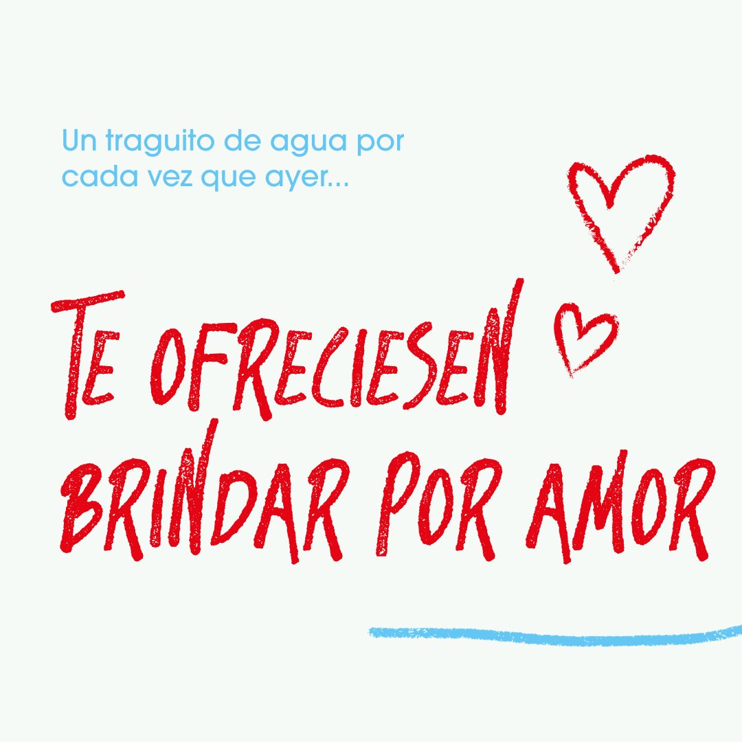 Menciona a ese amigo que vive el amor MUY fuerte, y ayer celebró San Valentín por todo lo alto. Y oye, también al que celebró San Solterín 😜 ¡Brindemos todos! ✨ Eso sí, sin dejar de lado los traguitos de agua 💧 #Bezoya #SanValentin #MuyVuestro #BebeAgua