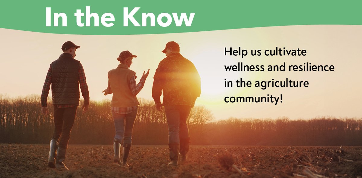 TOMORROW! 'In the Know' - A FREE online training supporting mental well-being in farming: learn how to support yourself and your community and start having important conversations about mental well-being in agriculture. 🚜🌾 Learn more and register at ow.ly/PtFX50QC5lU