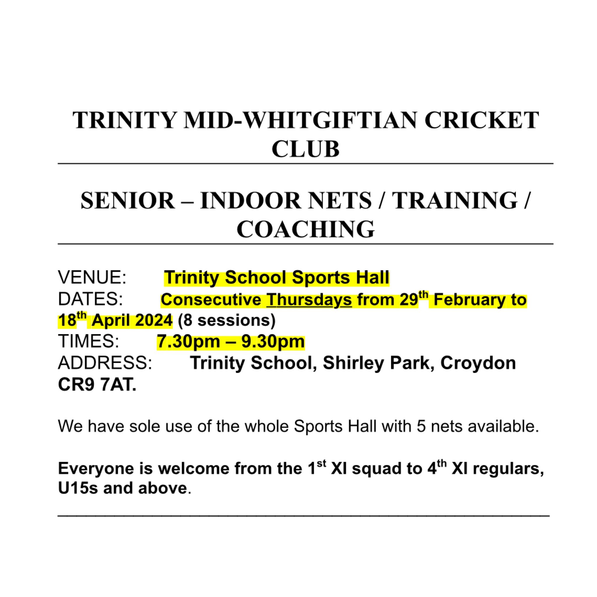 Trinity Mid-Whits CC (@TMWCC) / X