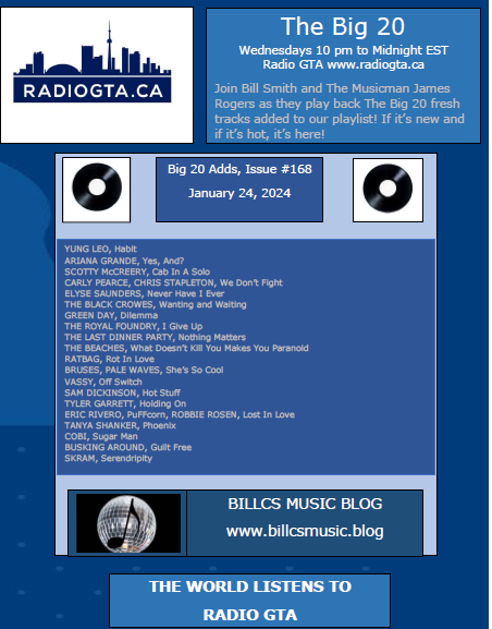 billcs's tweet photo. #TheBig20 edition from January 24/24 is now available for your listening pleasure at the following Mixcloud link! https://t.co/40qhnxTlcZ https://t.co/VFaLNUeoef