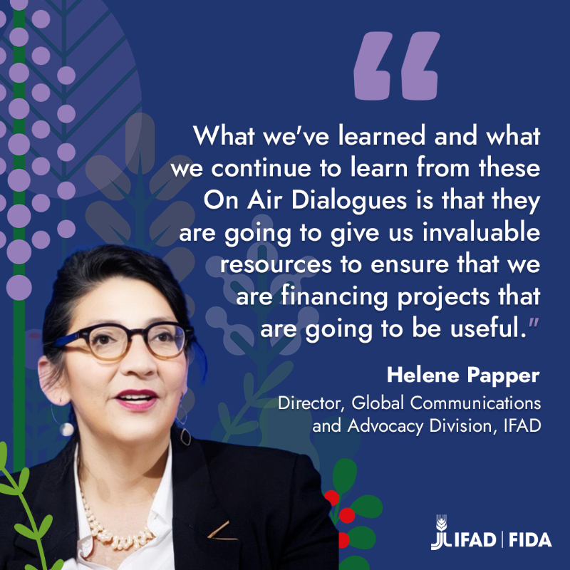 IFAD's tweet photo. Supporting rural communities begins with listening to rural people.

Through our partnership with #Canada &amp; @farmradio, we use the power of radio 📻 to bring forward #RuralVoices and truly make a difference.

#IFADGoverningCouncil | cc: @Elissa_Golberg, @HelenePapper