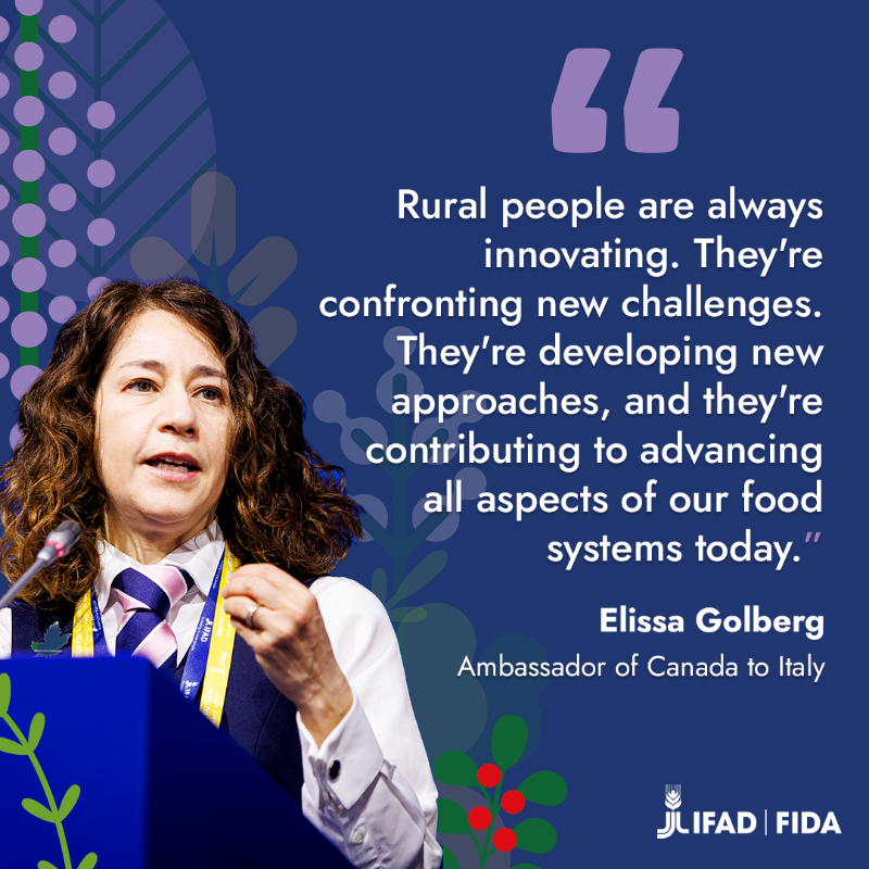 IFAD's tweet photo. Supporting rural communities begins with listening to rural people.

Through our partnership with #Canada &amp; @farmradio, we use the power of radio 📻 to bring forward #RuralVoices and truly make a difference.

#IFADGoverningCouncil | cc: @Elissa_Golberg, @HelenePapper
