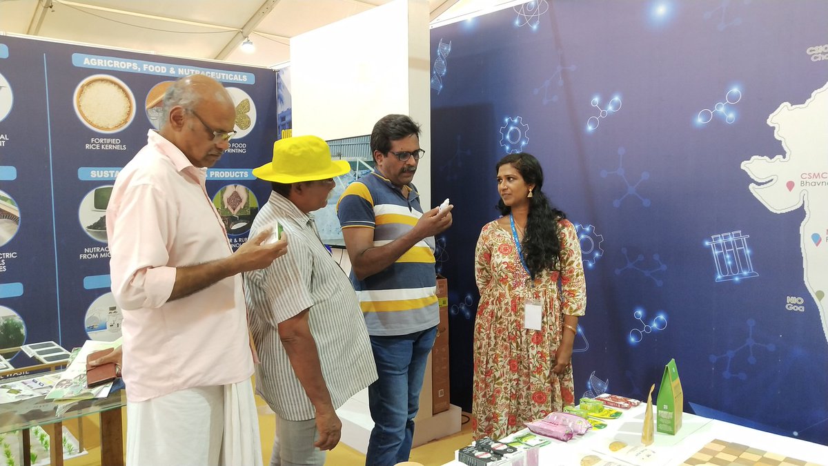 CSIR_CDRI's tweet photo. On the concluding day distingushed visitors visited the venue. 
@CSIR_IND @IndiaDST @DBTIndia @bio360live @csir_niist @GovKerala https://t.co/Mrqeu3kmvF