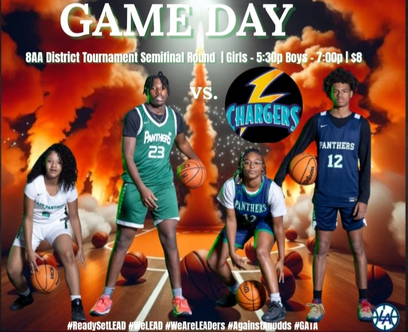 LeadBasketball's tweet photo. 🚨🏀GAME DAY 🏀🚨
🗓 2/15/24
🆚️ Stem Prep Academy
📍 Panther Den
⏰ Girls - 5:30p Boys - 7:00p
🎟 $8
#ReadySetLEAD #WeLEAD #WeAreLEADers #AgainstAllOdds #GATA https://t.co/aXWiAX5er1
