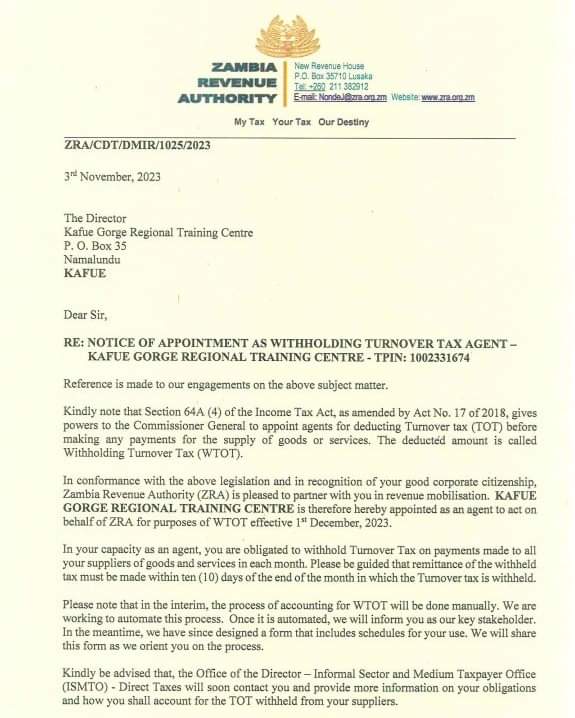 Kafue Gorge Regional Training Centre (KGRTC) tweet media