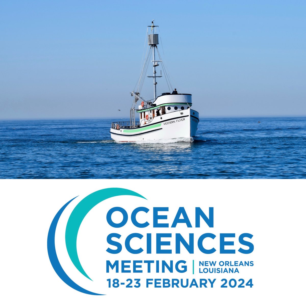 TheWesternFlyer's tweet photo. Are you attending the Ocean Sciences Meeting in New Orleans next week? Come chat with our Science Manager, Katie Thomas during the poster session on Monday from 4-6pm! Poster ED14B-0022 

#OSM24 #WesternFlyer #JohnSteinbek #EdRicketts #StirCuriosity #WoodenBoat #Monterey https://t.co/RTp75y9soy