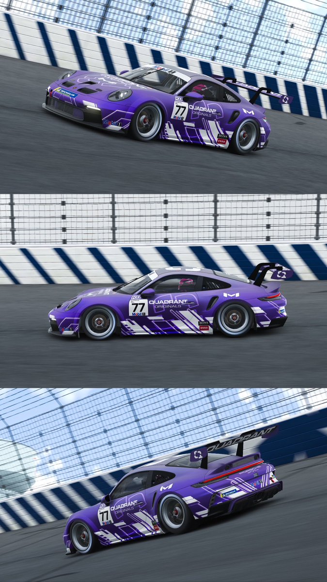 Took one more set of my <a href="/Quadrant/">Quadrant</a> Originals inspired 992 Cup car inside <a href="/iRacing/">iRacing</a> 💜 Thank you again <a href="/krisdixdesigns/">Krisdix</a> 💜 #iRacing #PorscheCup #Quadrant