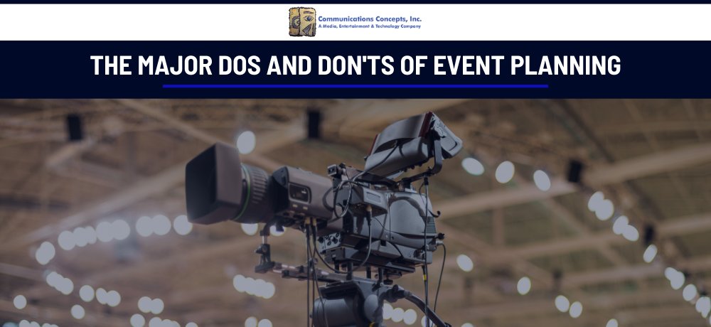 At Communications Concepts, Inc. (CCI), we understand the importance of flawless events. 

Read the blog to know more about the major dos and don'ts of event planning bit.ly/3GavyOe