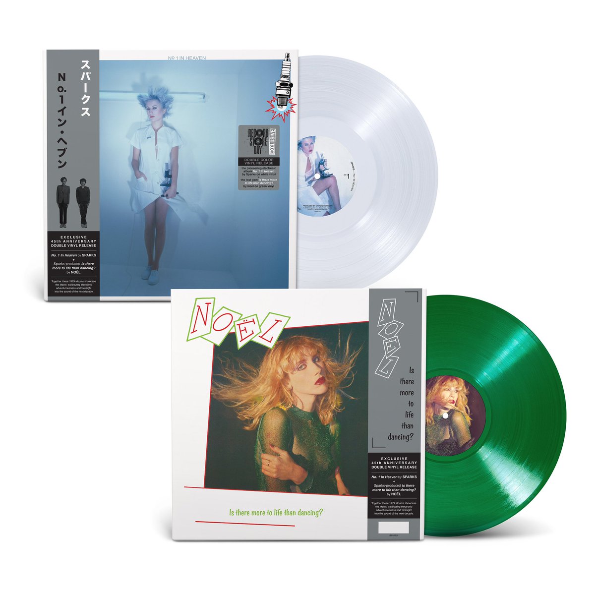 Celebrating the 45th anniversaries of ‘No.1 In Heaven’ &amp; the Sparks-written-and-produced lost gem ‘Is There More To Life Than Dancing’ by Noël with a double colored vinyl release!

⚪️🟢